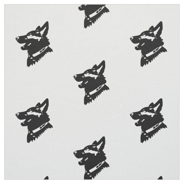 German Shepherd Dog Fabric (Swatch)