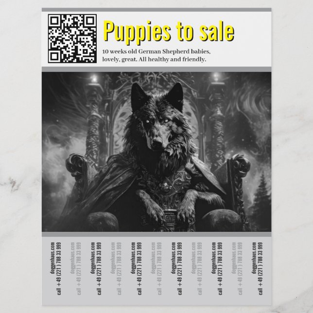 German Shepherd Dog Flyer  (Front)