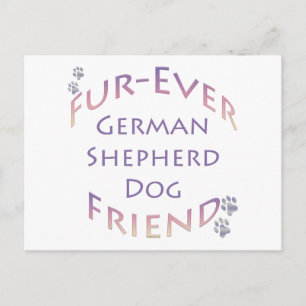 German Shepherd Dog Furever Postcard