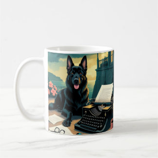 German Shepherd Dog gentleman vintage Coffee Mug