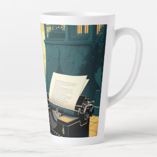 German Shepherd Dog gentleman vintage Latte Mug