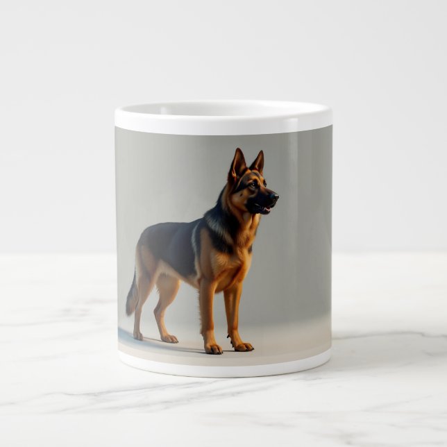 German Shepherd Dog Giant Coffee Mug (Front)