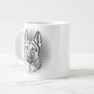 German Shepherd dog Giant Coffee Mug