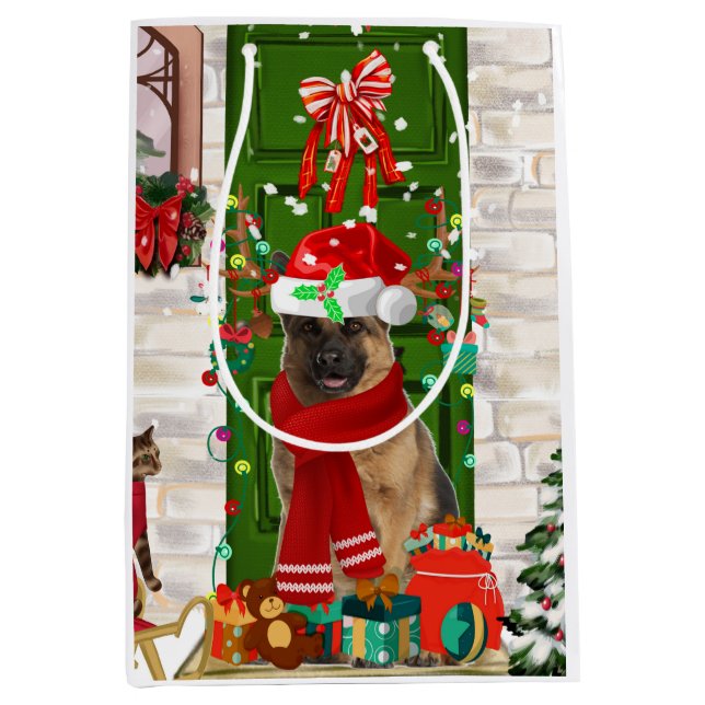 German Shepherd Dog Gift Bag (Front)