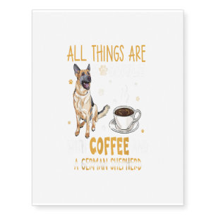 German Shepherd Dog Gift Temporary Tattoos