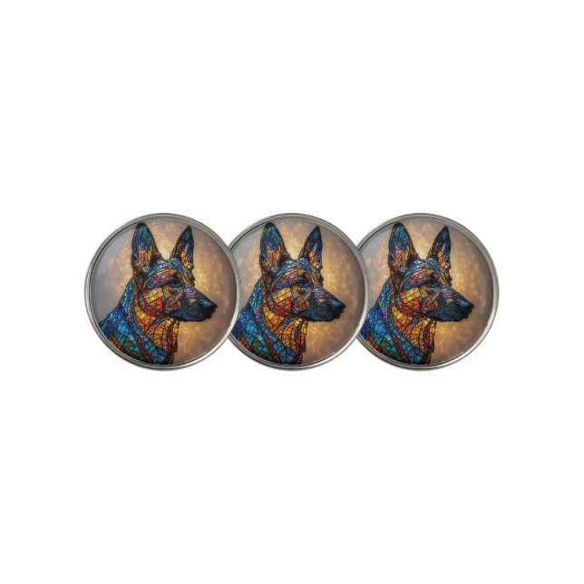 German Shepherd Dog Golf Ball Marker (3 Up)