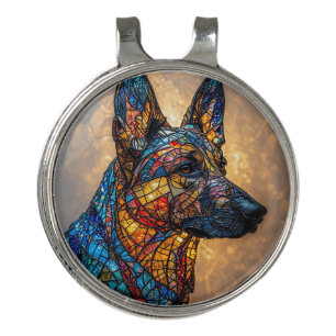 German Shepherd Dog Golf Hat Clip