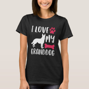 German Shepherd Dog Grandma Grandpa Granddog T-Shirt