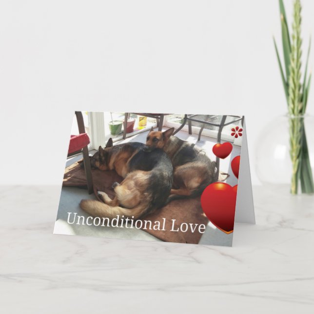 German Shepherd Dog Greeting Card (Front)