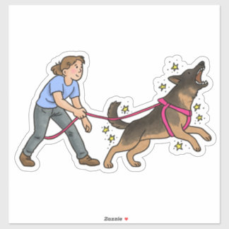 German Shepherd Dog (GSD) Bitework Car Decal