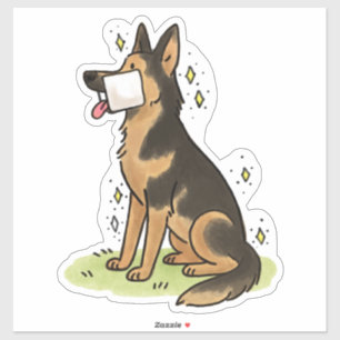 German Shepherd Dog (GSD) Bitework Car Decal