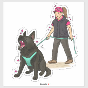 German Shepherd Dog (GSD) Bitework Car Decal