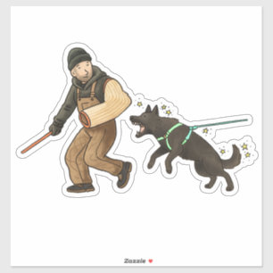 German Shepherd Dog (GSD) Bitework Car Decal