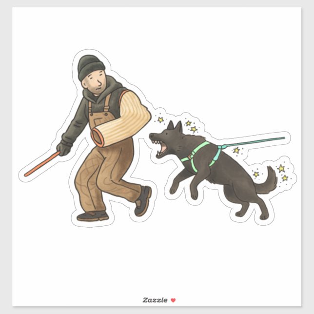 German Shepherd Dog (GSD) Bitework Car Decal (Sheet)