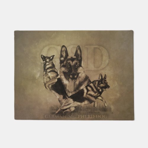 German Shepherd Dog _ GSD Collage Doormat