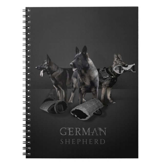 German Shepherd Dog  - GSD Notebook (Front)