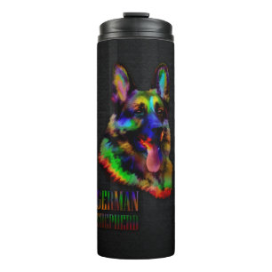 German Shepherd dog - GSD Portrait Thermal Tumbler
