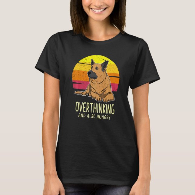 German Shepherd Dog Gsd Sunset  37 T-Shirt (Front)