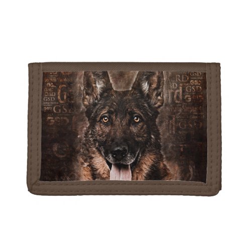 German Shepherd Dog _ GSD Trifold Wallet