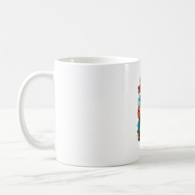 German Shepherd Dog Happy Birthday Party Shep Clot Coffee Mug (Left)