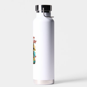 German Shepherd Dog Happy Birthday Party Shep Clot Water Bottle