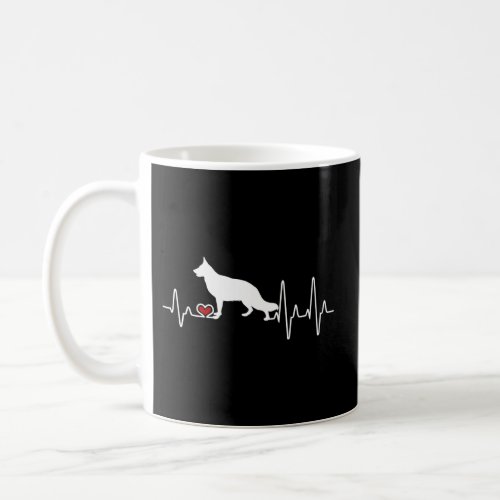 German Shepherd Dog Heartbeat Pulse Coffee Mug