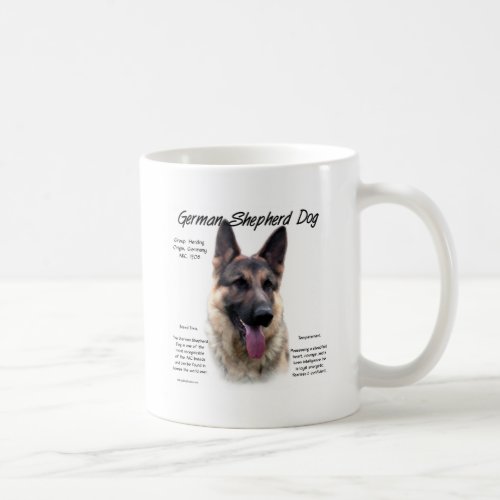 German Shepherd Dog History Design Coffee Mug