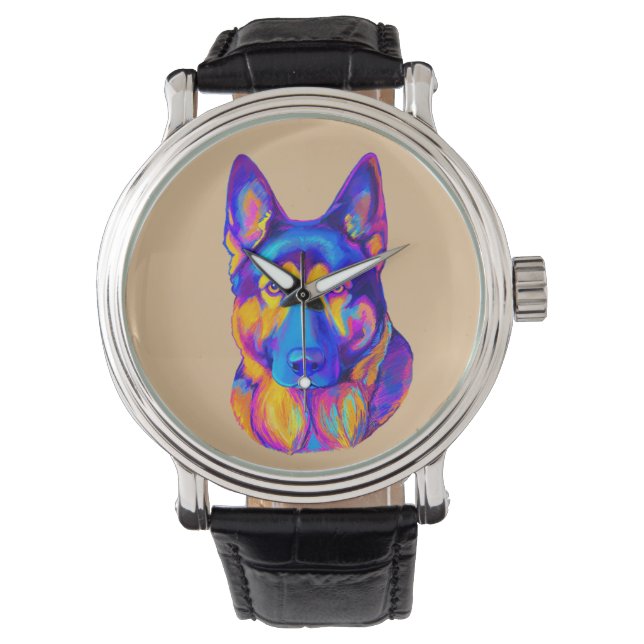 German Shepherd Dog in Colors Watch (Front)
