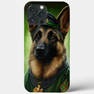 German Shepherd Dog in St. Patrick's Day Dress iPhone 13 Pro Max Case