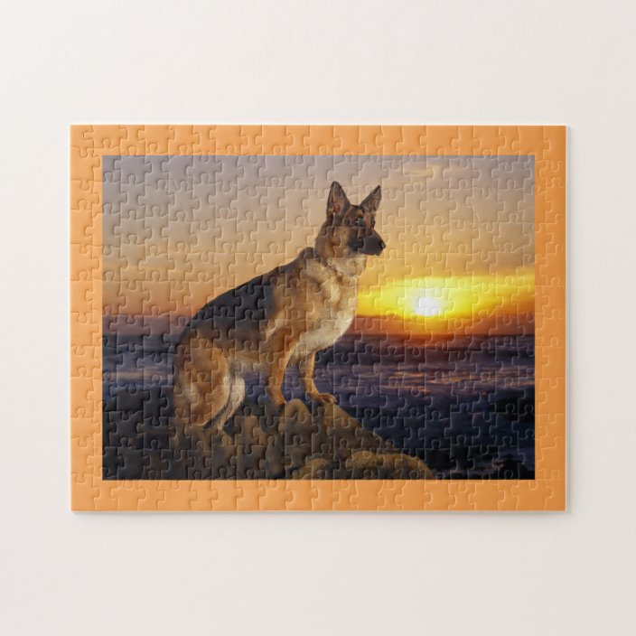 German shepherd dog jigsaw puzzle