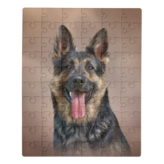 German Shepherd dog Jigsaw Puzzle (Puzzle Vertical)