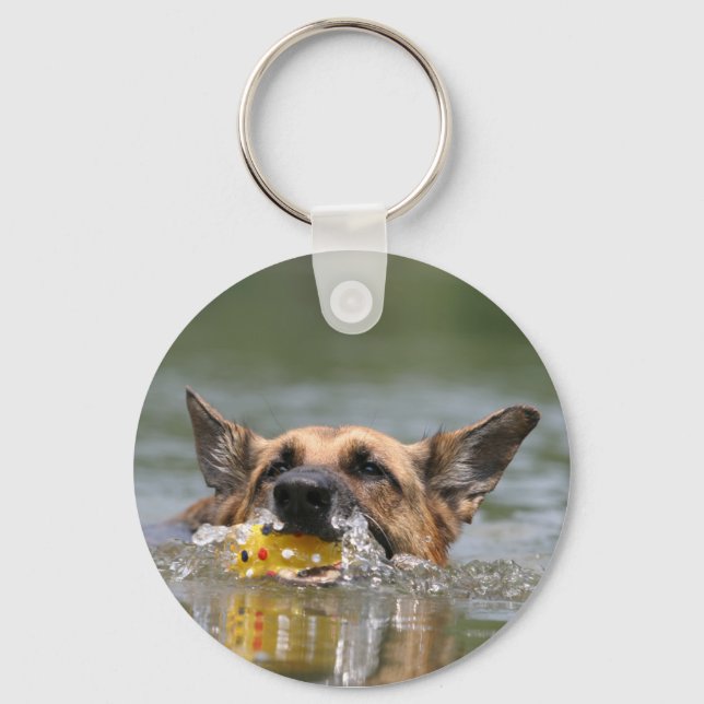 German Shepherd Dog keychain (Front)