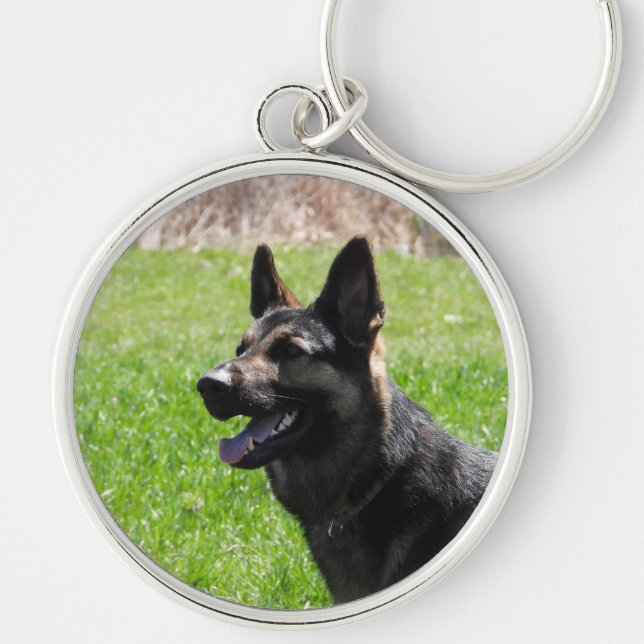 German Shepherd Dog Keychain (Front)