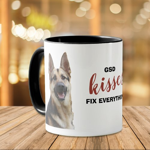 German Shepherd Dog Kisses Fix Everything Mug