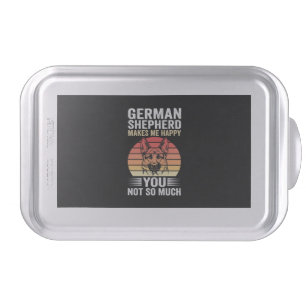 German Shepherd Dog Lover Funny Retro Cake Pan