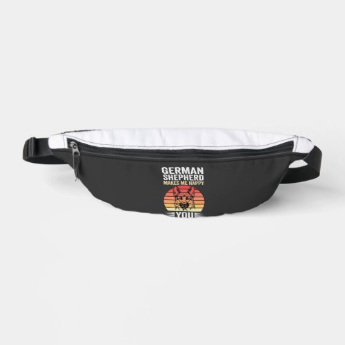 German Shepherd Dog Lover Funny Retro Fanny Pack
