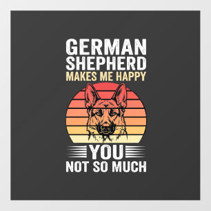 German Shepherd Dog Lover Funny Retro Floor Decals
