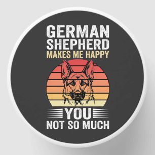 German Shepherd Dog Lover Funny Retro Mini Candle Favors