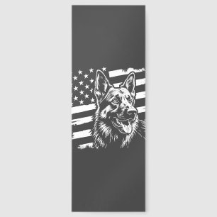 German Shepherd Dog Lover USA American Flag Bookmarks