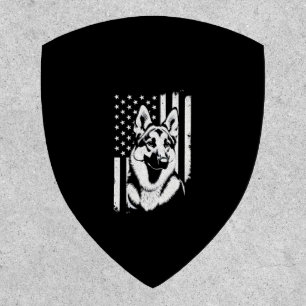 German Shepherd Dog Lover USA American Flag   Patch