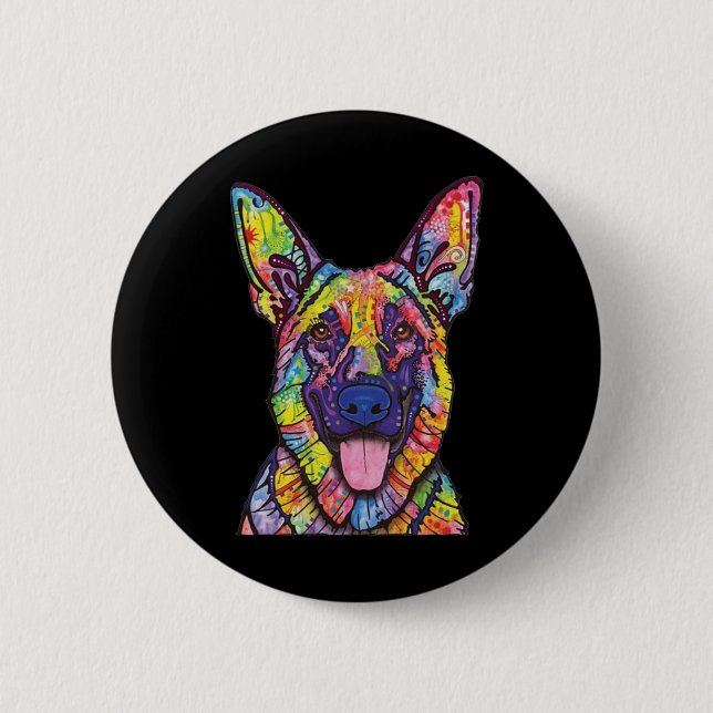 German Shepherd Dog Lovers Button (Front)