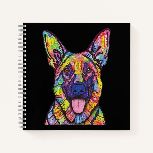 German Shepherd Dog Lovers Notebook (Front)