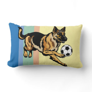 german shepherd dog lumbar pillow