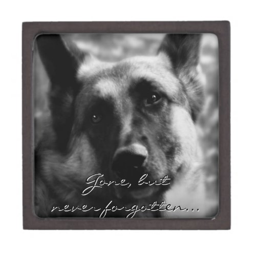 German Shepherd Dog Memorial Gift Box