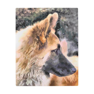 GERMAN SHEPHERD DOG METAL PRINT