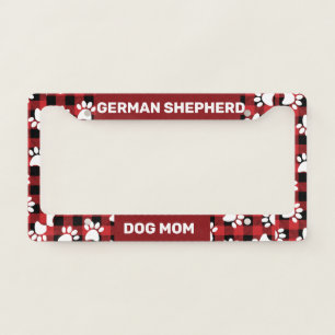German Shepherd Dog Mom License Plate Frame