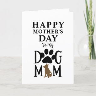 German Shepherd Dog Mom Personalized Mother's Day Holiday Card