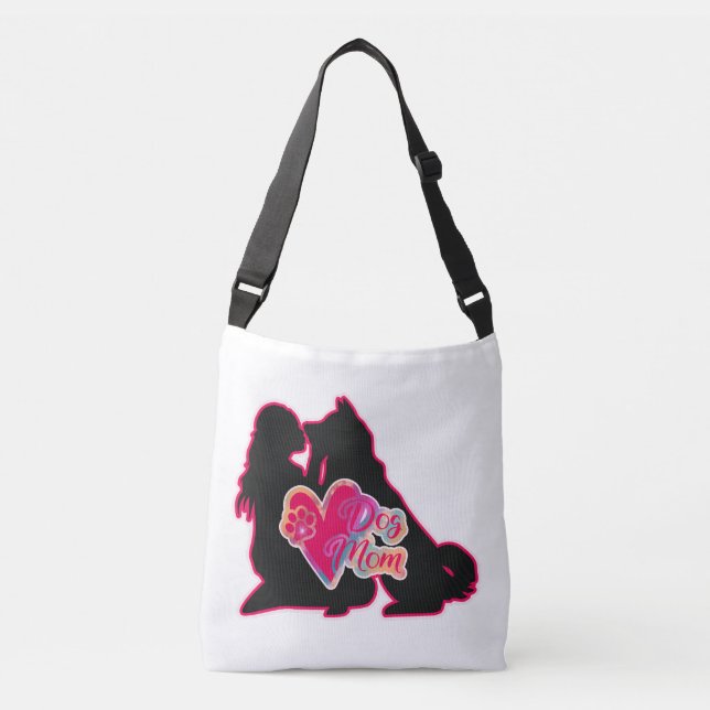 German Shepherd Dog Mom Shoulder Bag (Front)