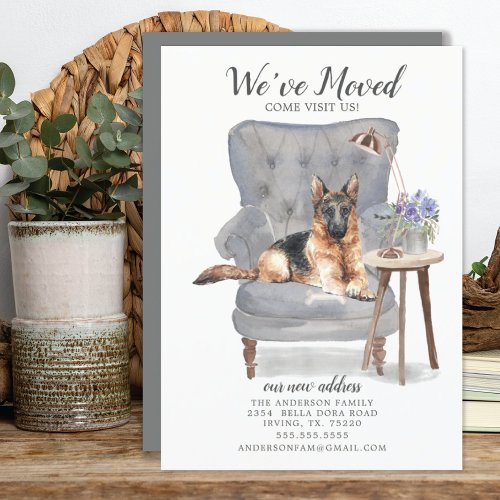 German Shepherd Dog  Moving Announcement