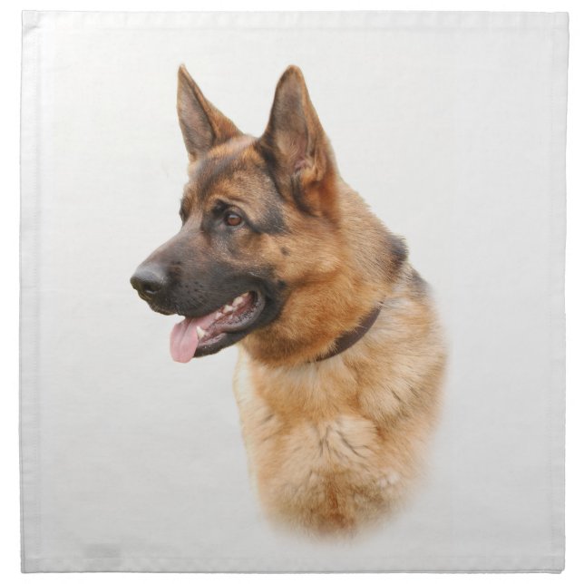 German shepherd dog napkin (Front)